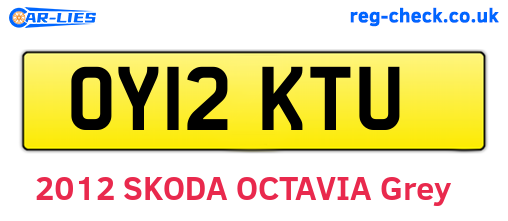 OY12KTU are the vehicle registration plates.