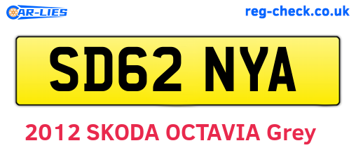 SD62NYA are the vehicle registration plates.
