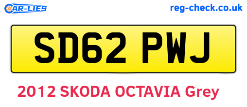 SD62PWJ are the vehicle registration plates.