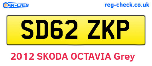 SD62ZKP are the vehicle registration plates.