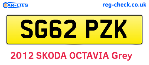 SG62PZK are the vehicle registration plates.