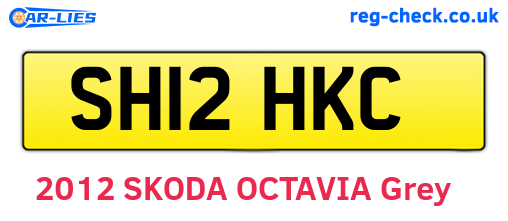 SH12HKC are the vehicle registration plates.