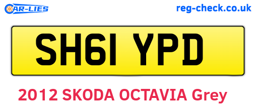 SH61YPD are the vehicle registration plates.