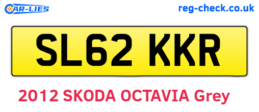 SL62KKR are the vehicle registration plates.