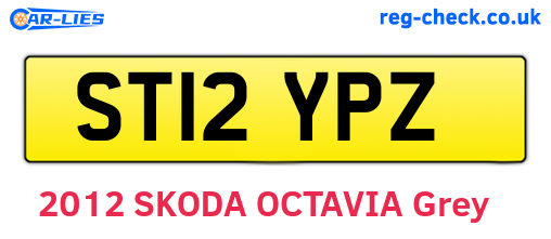 ST12YPZ are the vehicle registration plates.