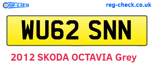 WU62SNN are the vehicle registration plates.