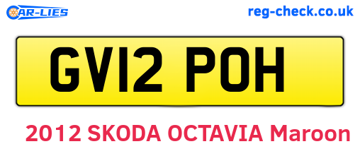 GV12POH are the vehicle registration plates.