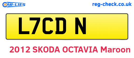 L7CDN are the vehicle registration plates.