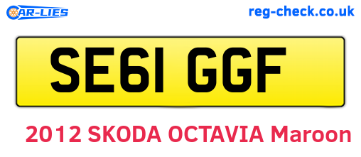 SE61GGF are the vehicle registration plates.