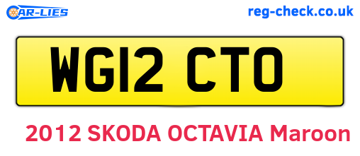 WG12CTO are the vehicle registration plates.
