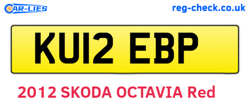 KU12EBP are the vehicle registration plates.