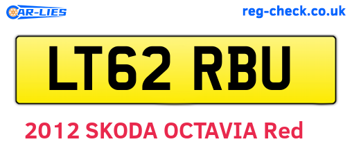 LT62RBU are the vehicle registration plates.