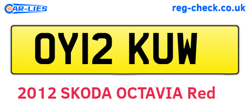 OY12KUW are the vehicle registration plates.