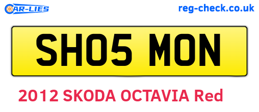 SH05MON are the vehicle registration plates.