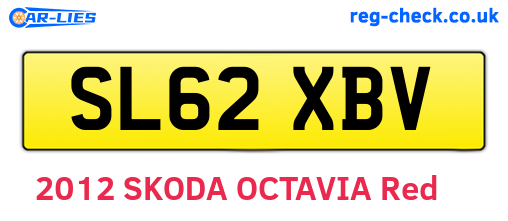 SL62XBV are the vehicle registration plates.