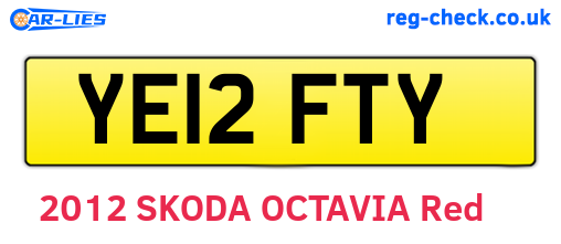 YE12FTY are the vehicle registration plates.