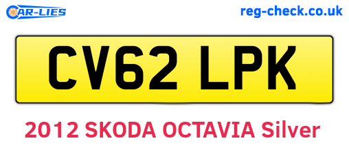 CV62LPK are the vehicle registration plates.