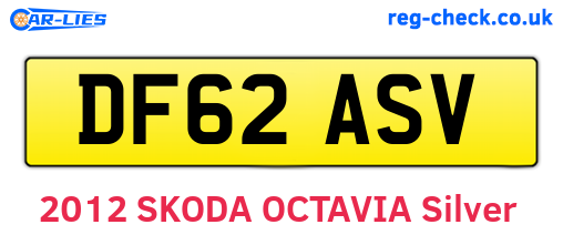 DF62ASV are the vehicle registration plates.
