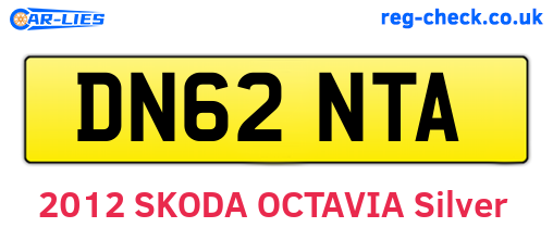 DN62NTA are the vehicle registration plates.