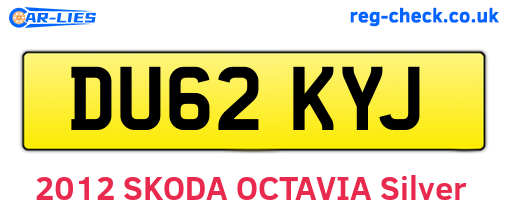 DU62KYJ are the vehicle registration plates.
