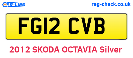 FG12CVB are the vehicle registration plates.