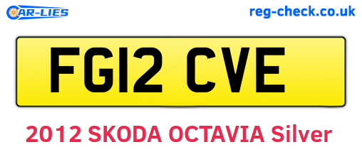 FG12CVE are the vehicle registration plates.