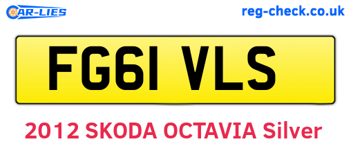 FG61VLS are the vehicle registration plates.