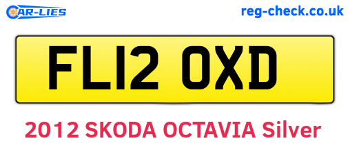 FL12OXD are the vehicle registration plates.