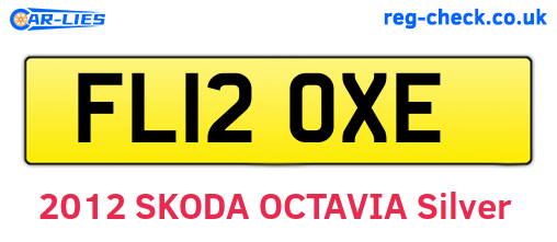 FL12OXE are the vehicle registration plates.