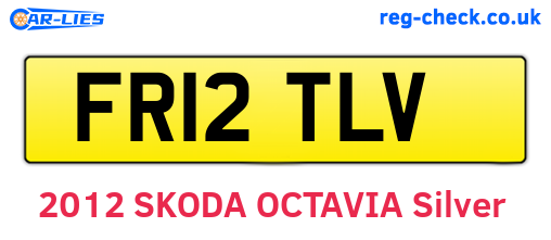 FR12TLV are the vehicle registration plates.