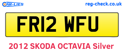 FR12WFU are the vehicle registration plates.
