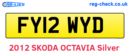 FY12WYD are the vehicle registration plates.