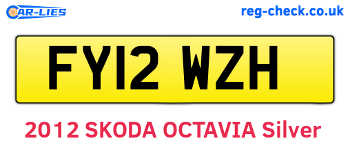 FY12WZH are the vehicle registration plates.