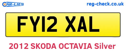 FY12XAL are the vehicle registration plates.