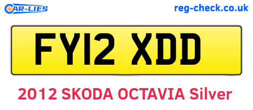 FY12XDD are the vehicle registration plates.