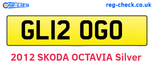GL12OGO are the vehicle registration plates.