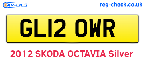 GL12OWR are the vehicle registration plates.