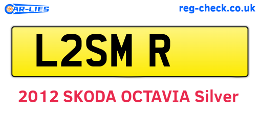 L2SMR are the vehicle registration plates.
