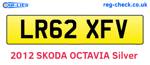 LR62XFV are the vehicle registration plates.