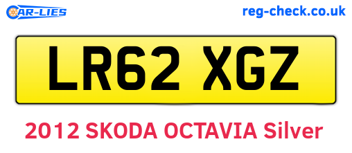LR62XGZ are the vehicle registration plates.