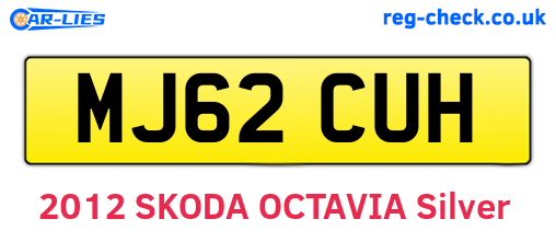 MJ62CUH are the vehicle registration plates.