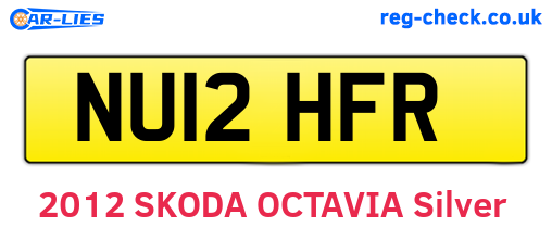 NU12HFR are the vehicle registration plates.