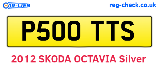 P500TTS are the vehicle registration plates.