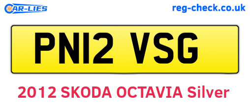 PN12VSG are the vehicle registration plates.