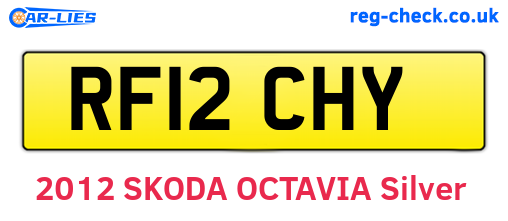 RF12CHY are the vehicle registration plates.