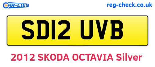 SD12UVB are the vehicle registration plates.