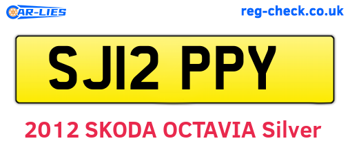 SJ12PPY are the vehicle registration plates.