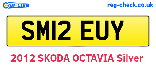 SM12EUY are the vehicle registration plates.