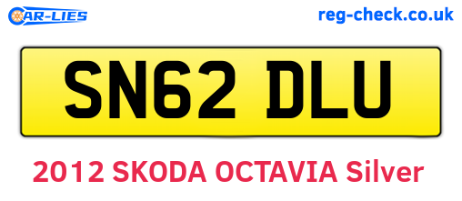 SN62DLU are the vehicle registration plates.