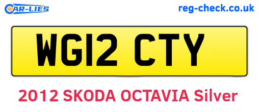 WG12CTY are the vehicle registration plates.